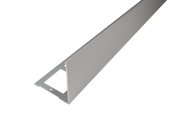 Profilé angulaire de balcon DURAL DURABAL BW aluminium anodisé argent 55mm 300cm