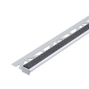 Treppenstufenprofil mit Einlage 13 mm DIAMONDSTEP Aluminium eloxiert anthrazit 11mm 250cm