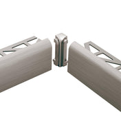 DURAL Profilé pour plan de travail DURASTEP DP Aluminium titane poli fin 13,5mm 250cm