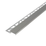 Treppenstufenprofil DURASTEP SOLID-L Aluminium eloxiert silber 11mm 250cm