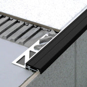 Treppenstufenprofil DURASTEP STANDARD Aluminium schwarz 11mm 250cm