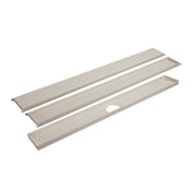 Caniveau DURAL Doubleface MYVARIO-LINE acier inoxydable (V2A/304) sable RAL 0808005 structuré 60cm