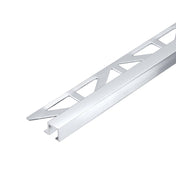 DURAL end profile SQUARELINE aluminium high gloss anodised silver 10mm 250cm