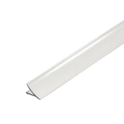 Wand/Boden-Anschlussprofil T-COVE Aluminium pulverbeschichtet weiß 22mm 250cm