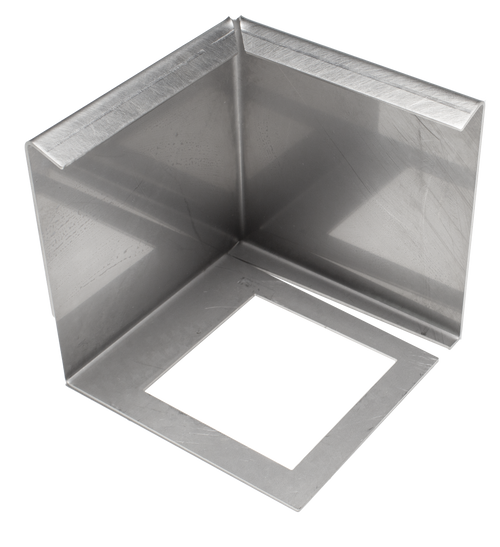 DURAL corner piece DURABAL BW stainless steel (V2A/304) silver natural 95mm 300cm