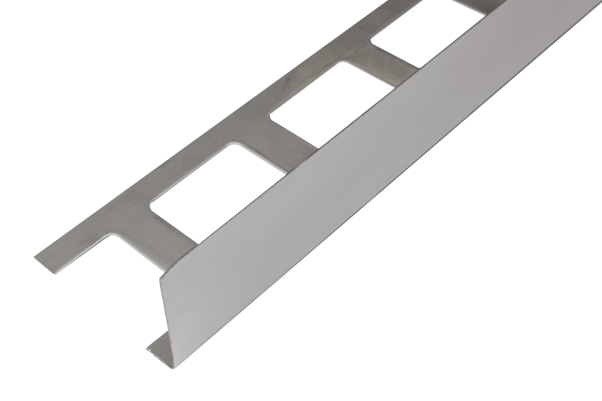 Profilé angulaire de balcon DURAL DURABAL BW acier inoxydable (V2A/304) argenté naturel 55mm 300cm