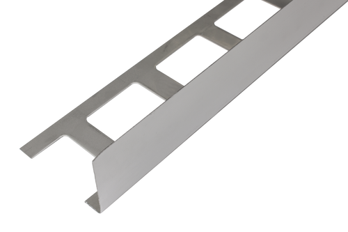 Profilé angulaire de balcon DURAL DURABAL BW acier inoxydable (V2A/304) argenté naturel 75mm 300cm