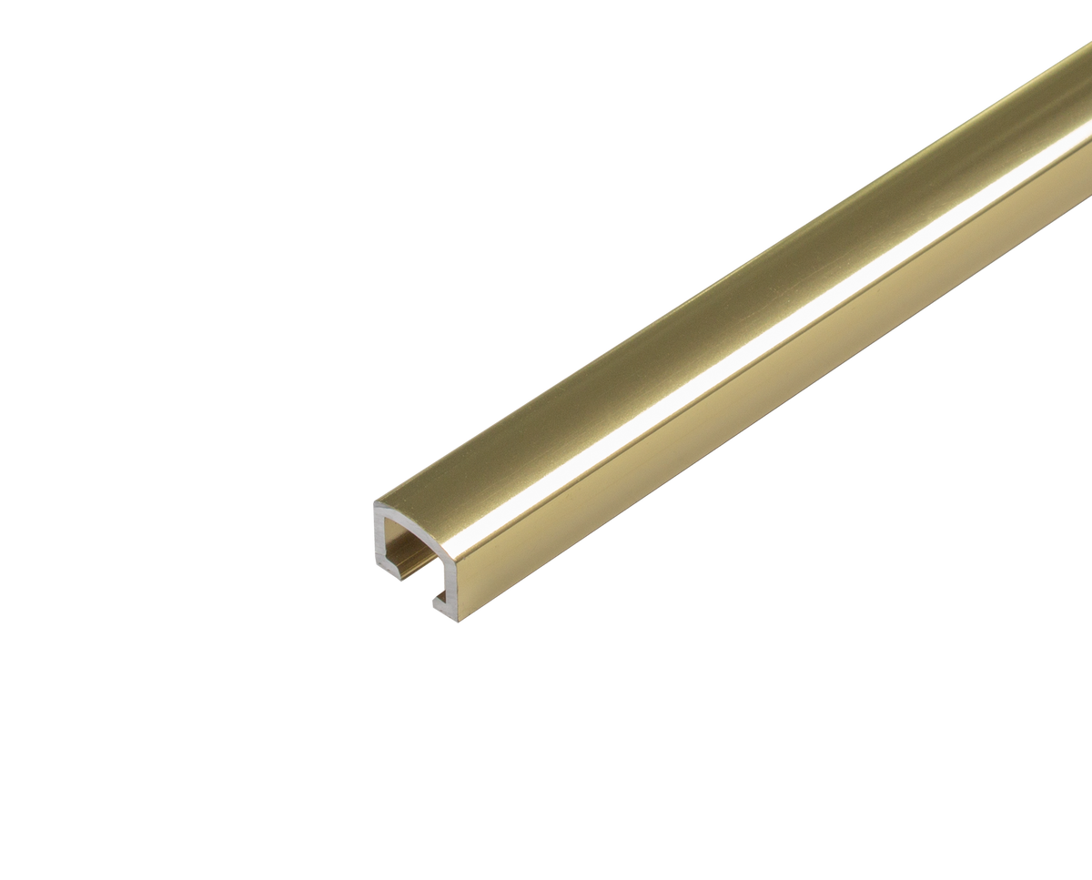 Listelliprofil DURALIS Aluminium hochglanzeloxiert gold 8mm 250cm