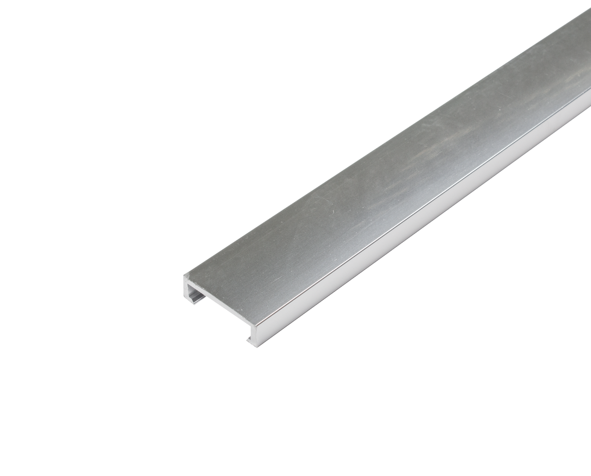 Listelliprofil DURALIS Aluminium hochglanzeloxiert silber 8mm 250cm
