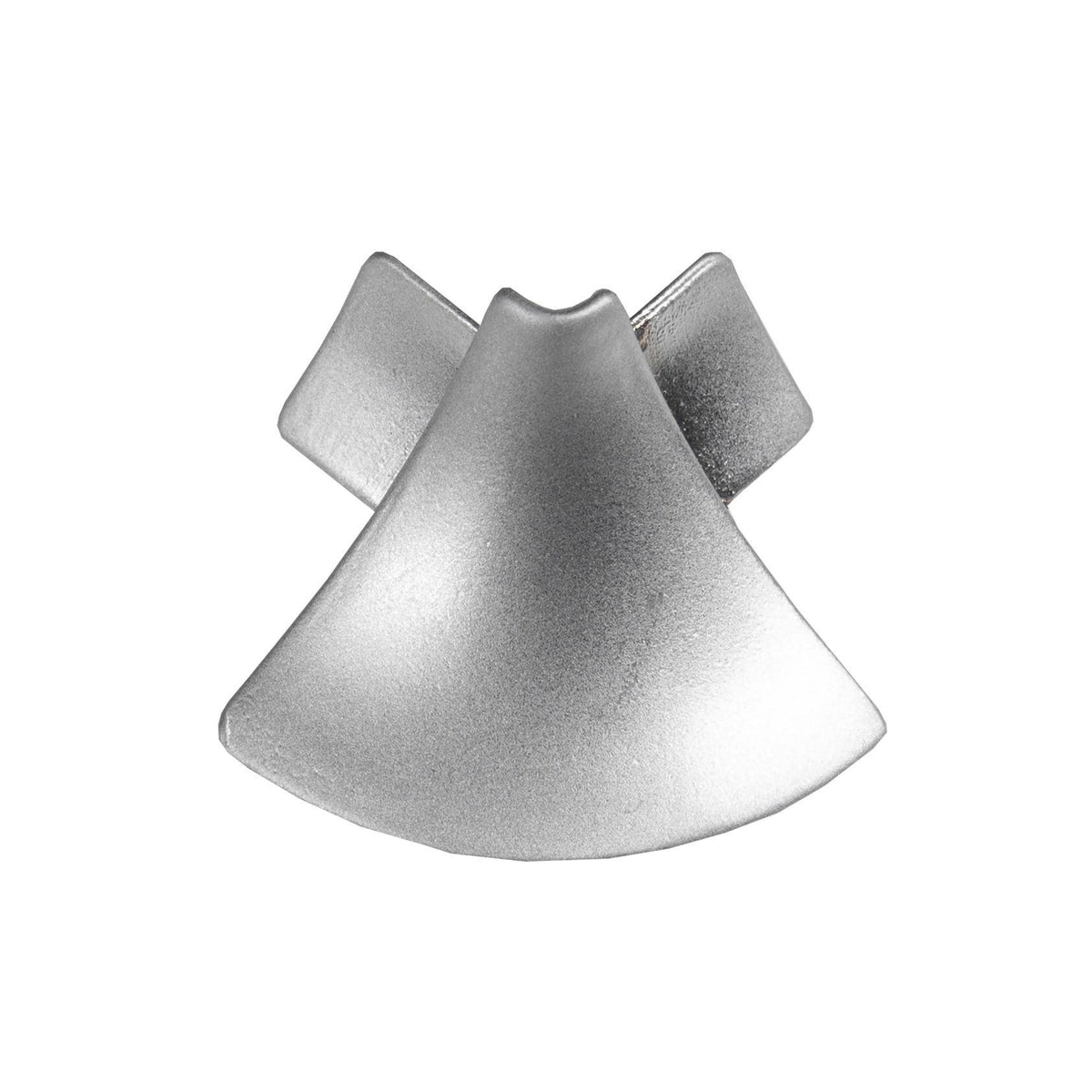 Außenecke T-COVE Metalldruckguss hochglanzeloxiert silber 12mm
