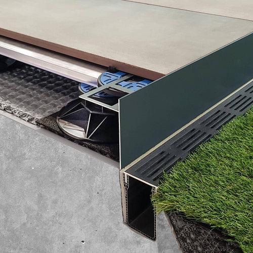 Profilé angulaire de balcon DURAL DURABAL BO Aluminium thermolaqué anthracite RAL 7016 120mm 300cm