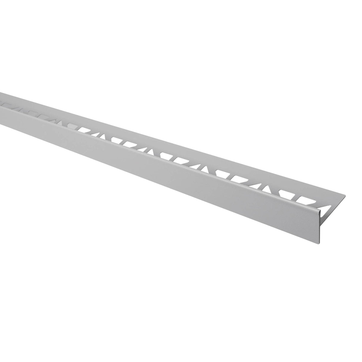 DURAL afschotwig rechts (tegenover de goot gericht) SHOWER-GK RVS (V2A/304) structuurgecoat betongrijs RAL 0006500 11mm 98cm