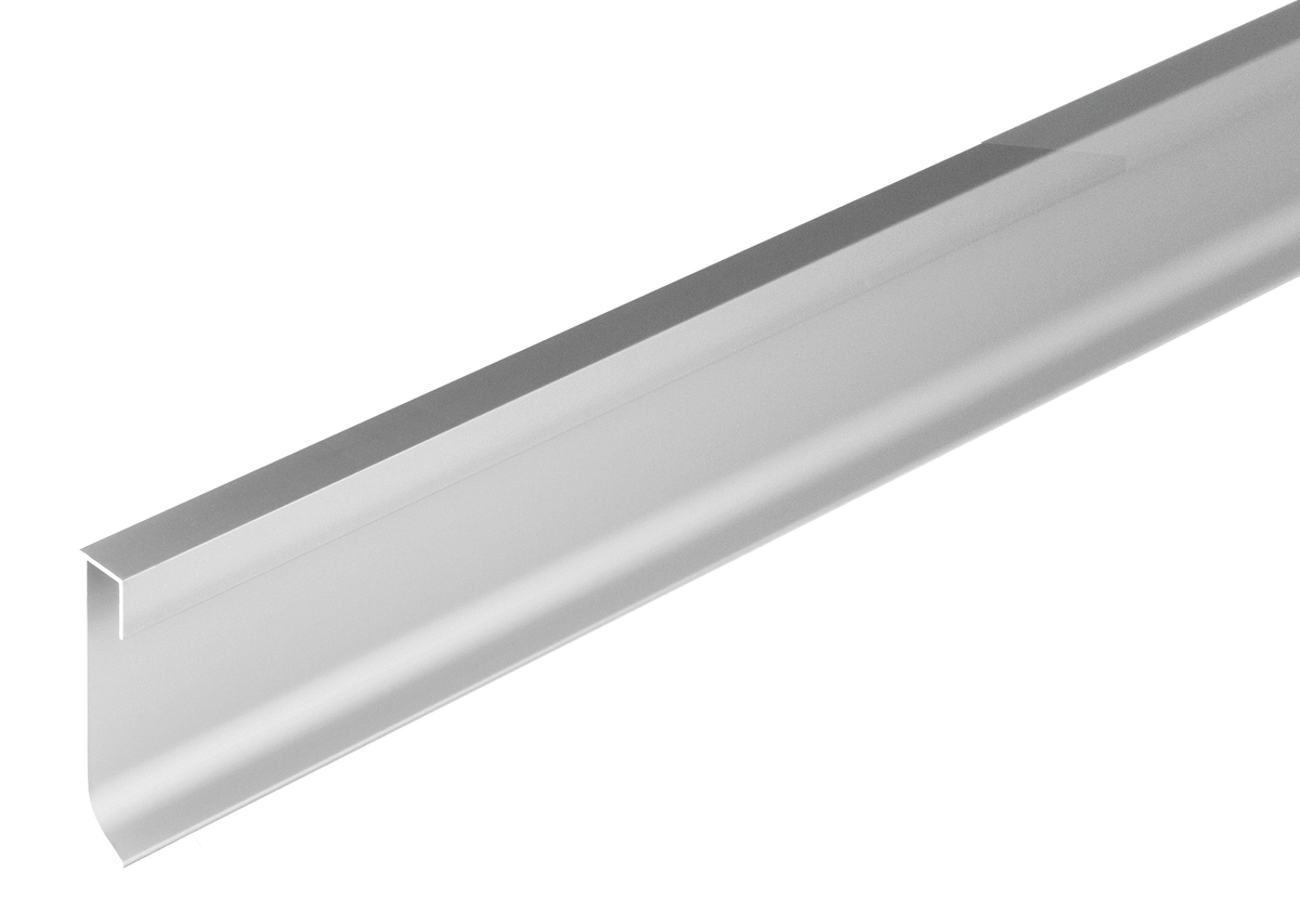 Beleuchtbare Sockelleiste CONSTRUCT LED Aluminium eloxiert silber 60mm 250cm