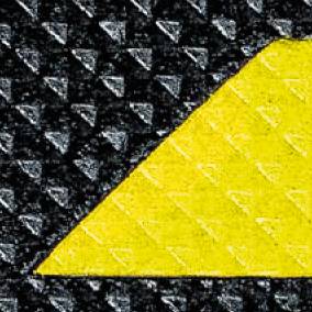 DURAL insert DIAMONDTRED PVC chevron safety yellow antidérapant 25mc