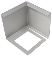 DURAL corner piece DURABAL BW aluminium anodised silver 75mm 80mm