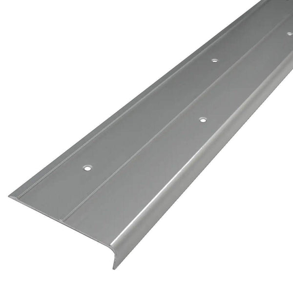 DURAL Profilé pour marches d'escalier pour 2 x insert 37 mm TREDSAFE Aluminium anodisé argent 24mm 250cm