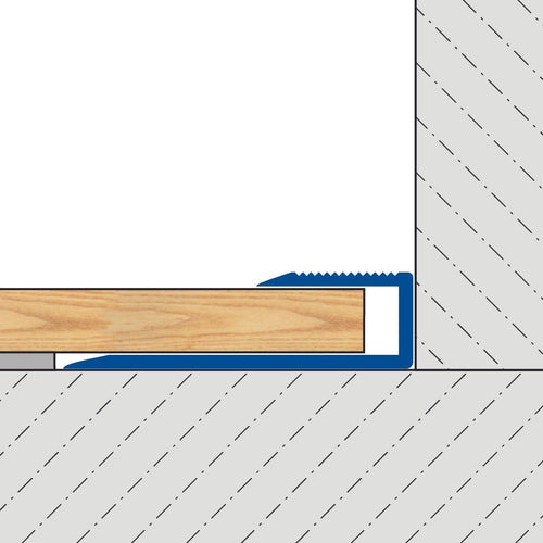 Einfassprofil ADAPT Aluminium eloxiert titan 10mm 270cm