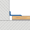 Profilé de finition DURAL ADAPT VARIO Aluminium thermolaqué blanc 10mm 270cm