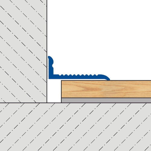 Profilé de finition DURAL ADAPT VARIO Aluminium thermolaqué blanc 10mm 270cm