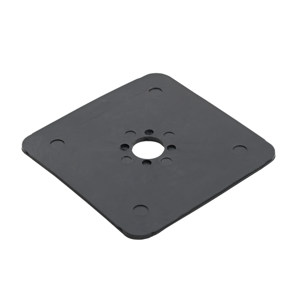 Plattenlager/Ausgleichsplatte VERLEGEZUBEHÖR Kautschuk schwarz 2mm 100mm Karton a 100 Stk.