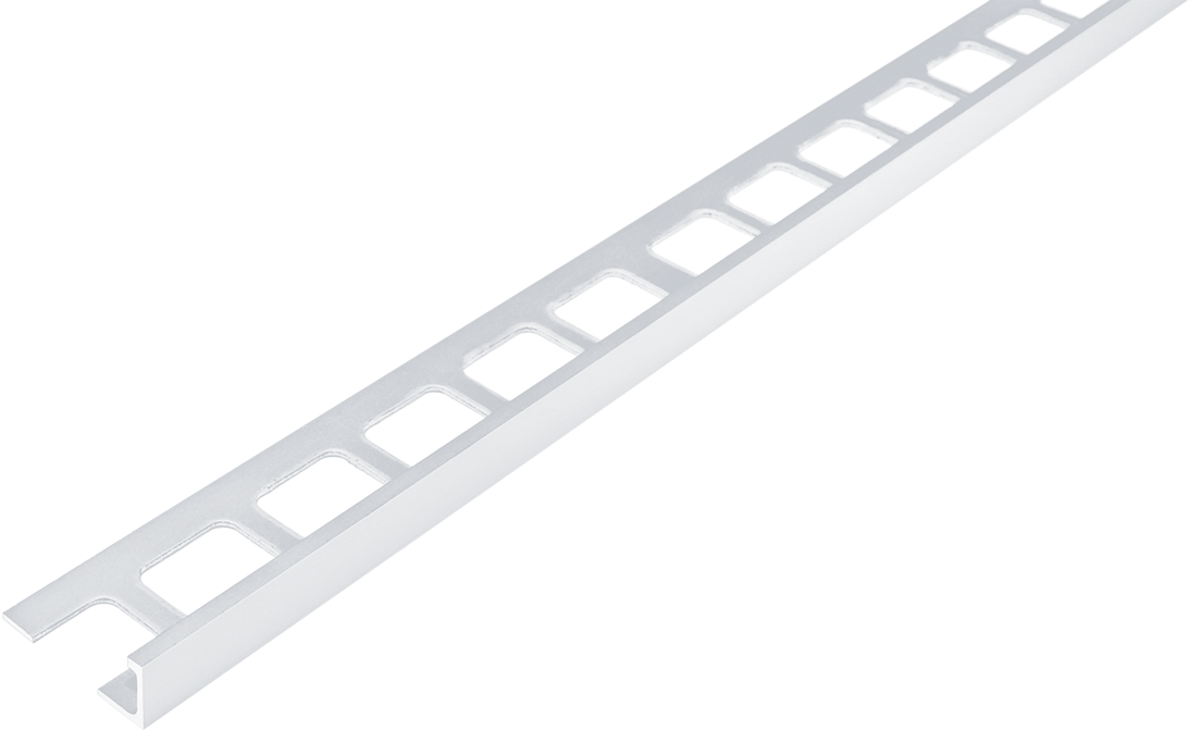 FLIESENEXPERT 24 angle profile CLASSIC aluminium powder-coated white 8mm 250cm