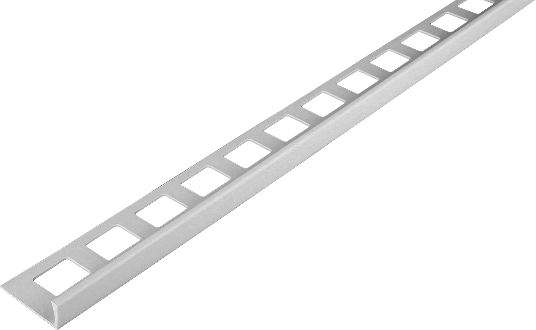 Winkelprofil CLASSIC PVC silbergrau 12,5mm 250cm