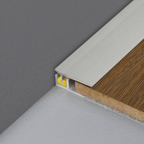 DURAL wandaansluitprofiel CLIPPER BORDER aluminium geanodiseerd zilver 45457mm 100cm