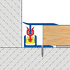 DURAL wall connection profile CLIPPER BORDER aluminum anodized titanium 45457mm 270cm