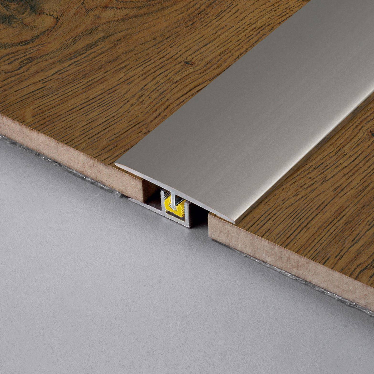 Profilé de transition DURAL CLIPPER EXPANSION aluminium anodisé argent 45487mm 270cm