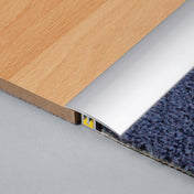 DURAL transition profile CLIPPER TRANSITION aluminum anodized silver 45456mm 100cm