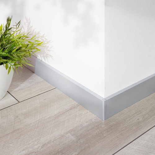 Innen- und Außenecke CONSTRUCT SQUARE PVC silber eloxiert 60mm