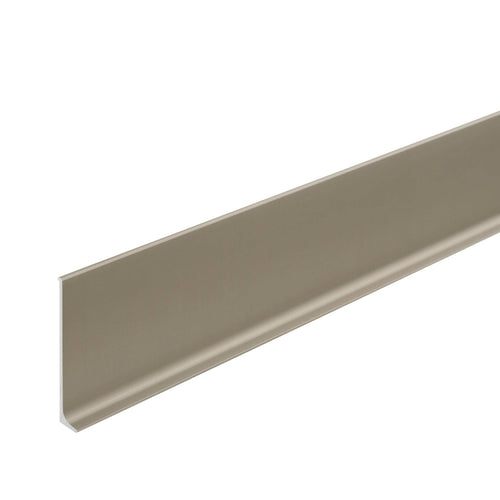 DURAL Plinthe CONSTRUCT METAL métal moulé sous pression anodisé titane 60mm 250cm