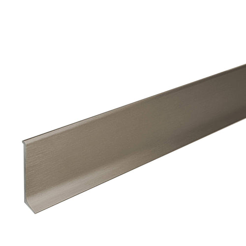 Sockelleiste CONSTRUCT METALL Aluminium titan gebürstet 60mm 250cm