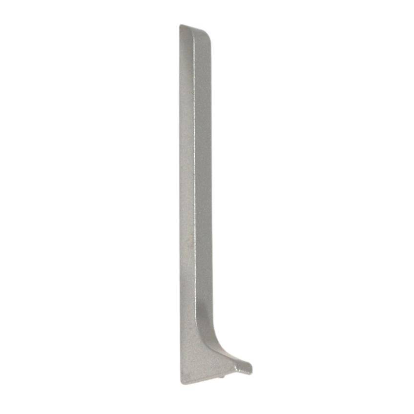 DURAL eindkap links CONSTRUCT METAL aluminium geanodiseerd zilver 60mm