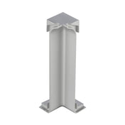 Angle intérieur DURAL CONSTRUCT RENO aluminium anodisé argent 80mm