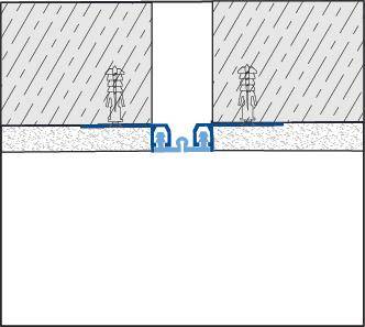 Dehn- und Bewegungsfugenprofil DURAFLEX WD Aluminium 15mm 300cm