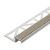 DURAL Profilé pour marches d'escalier avec insert 13 mm DIAMONDSTEP Aluminium anodisé sable 9mm 250cm