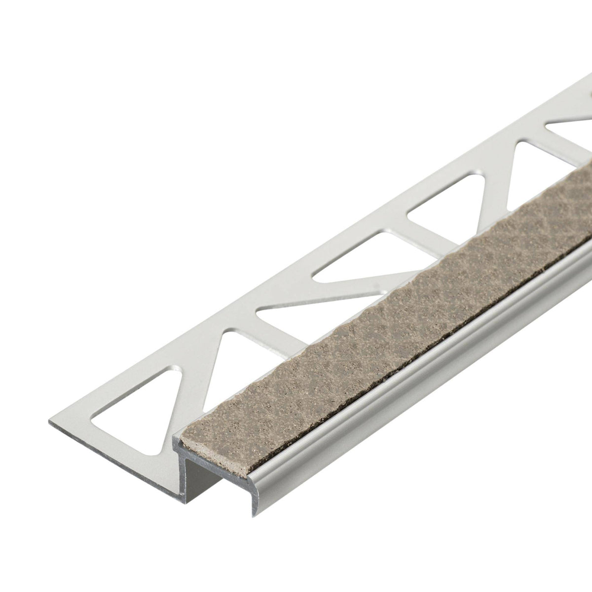 DURAL Profilé pour marches d'escalier avec insert 13 mm DIAMONDSTEP Aluminium anodisé sable 9mm 250cm