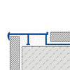 DURAL Profilé pour marches d'escalier pour garniture 37 mm DIAMONDSTEP Aluminium anodisé argent 9mm 250cm