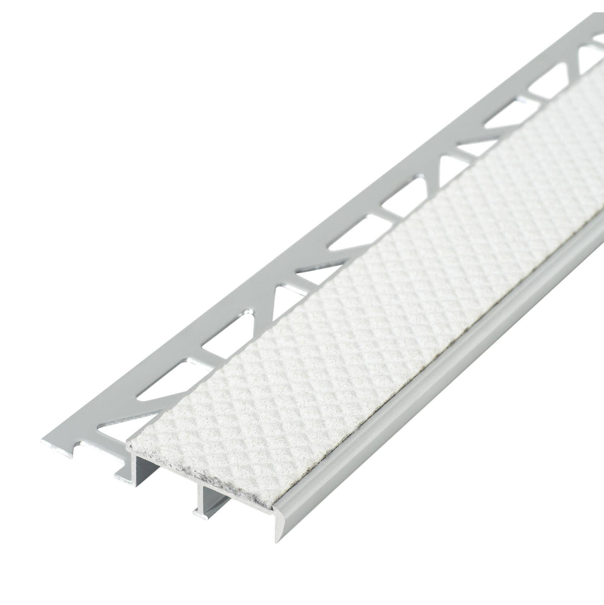 DURAL Profilé pour marches d'escalier pour garniture 37 mm DIAMONDSTEP Aluminium anodisé argent 9mm 250cm