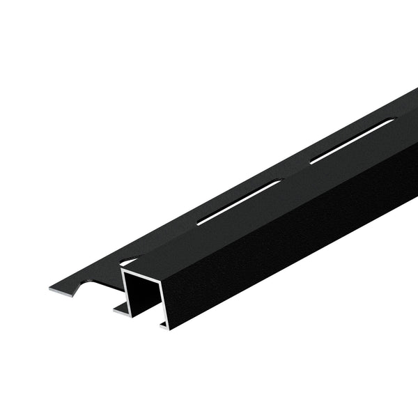 Quadratprofil SQUARELINE Aluminium pulverbeschichtet schwarz matt 9mm 300cm
