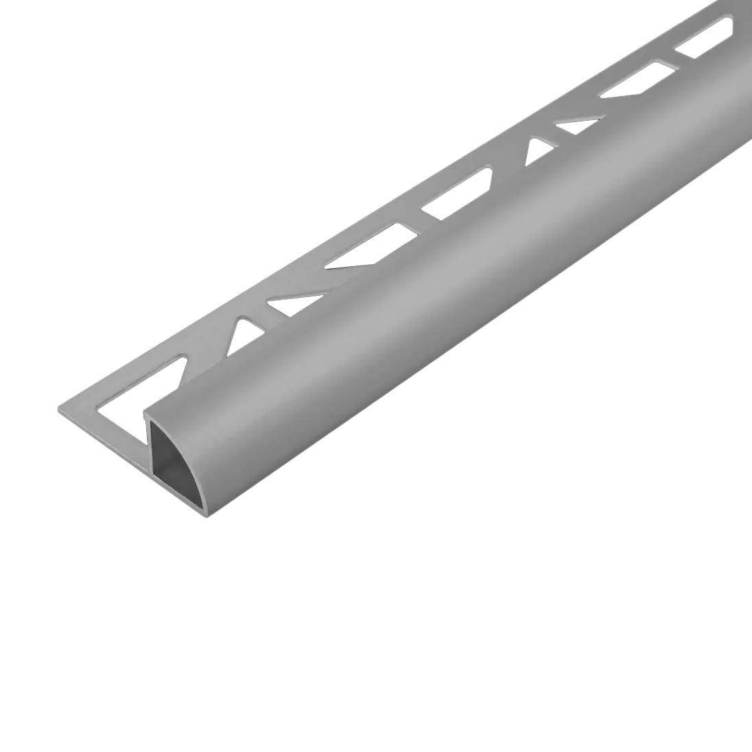 Viertelkreisprofil DURONDELL Aluminium pulverbeschichtet betongrau RAL 0006500 8mm 250cm