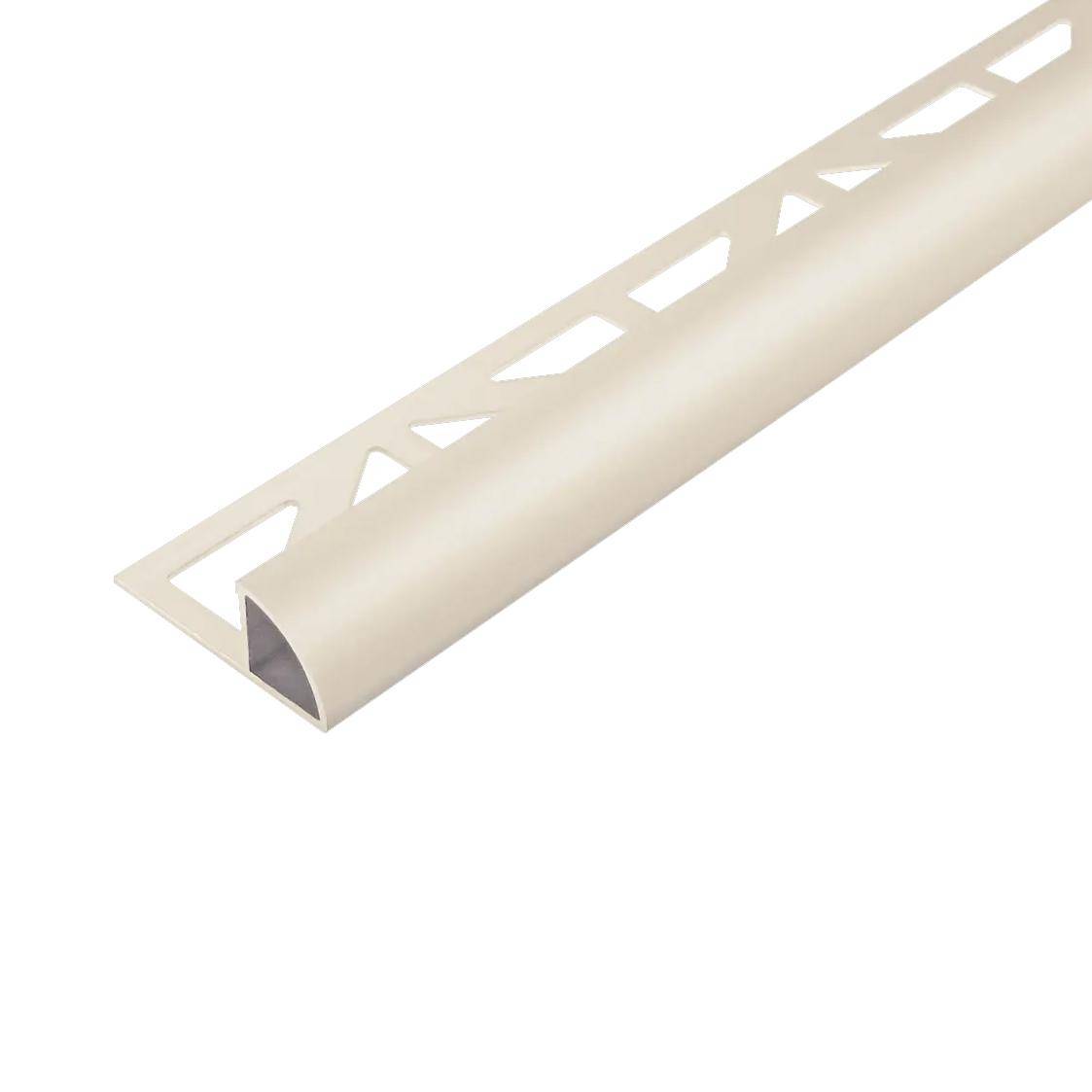 Viertelkreisprofil DURONDELL Aluminium pulverbeschichtet sand RAL 0808005 8mm 250cm