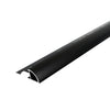 Viertelkreisprofil DURONDELL Aluminium pulverbeschichtet schwarz matt 12,5mm 250cm