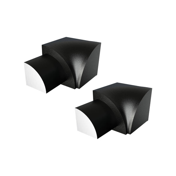 Innenecke DURONDELL Aluminium pulverbeschichtet schwarz matt 10mm
