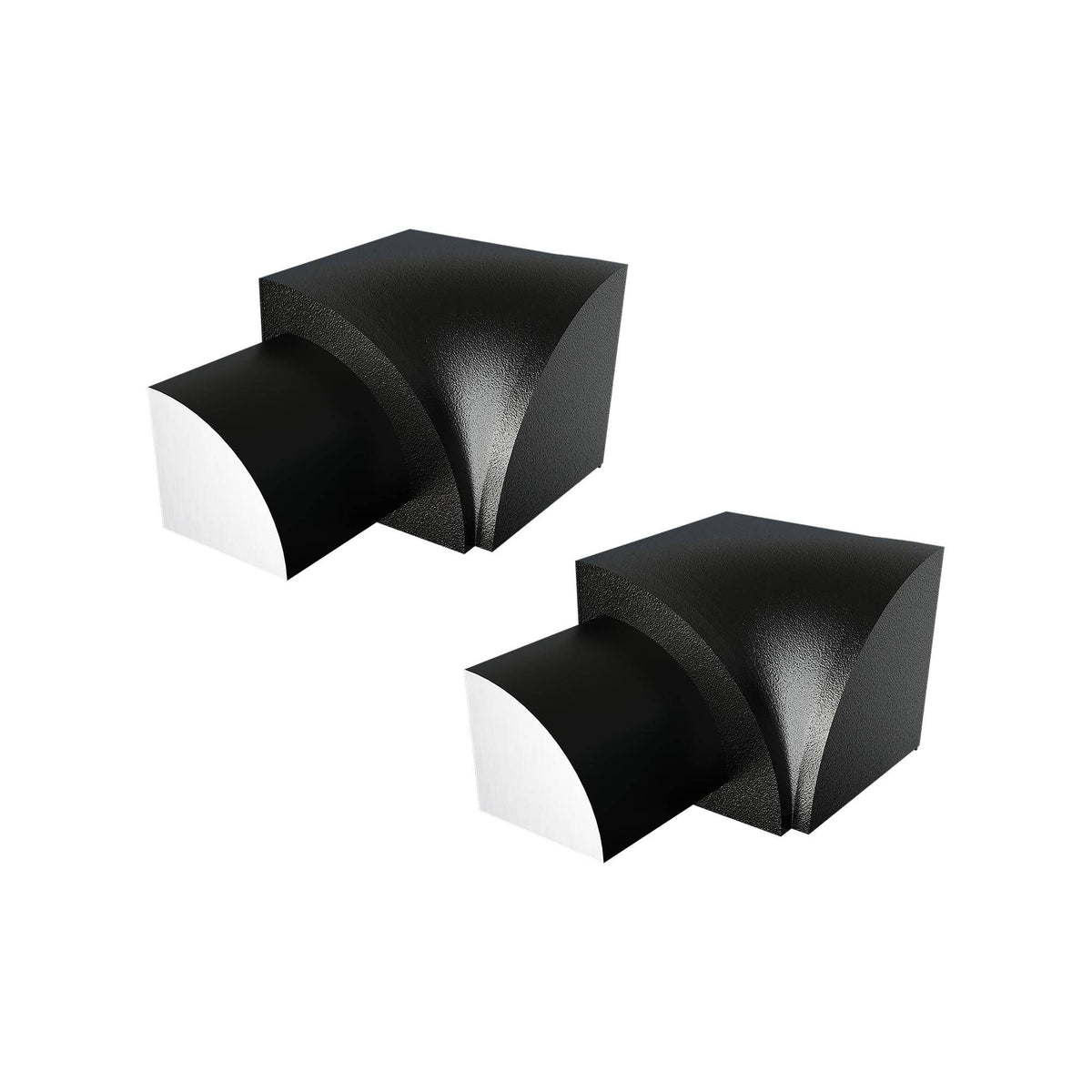 Innenecke DURONDELL Aluminium pulverbeschichtet schwarz matt 10mm