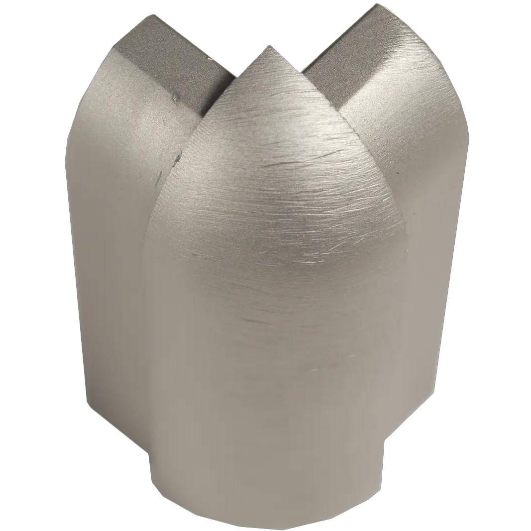 Außenecke DURASTEP DP Aluminium titan Feinschliff 13,5mm