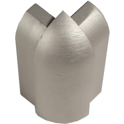 Außenecke DURASTEP DP Aluminium titan Feinschliff 13,5mm