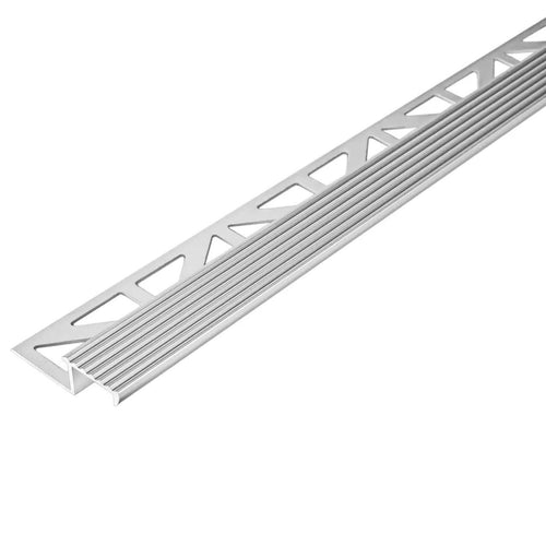 Treppenstufenprofil DURASTEP SOLID Aluminium natur 9mm 250cm