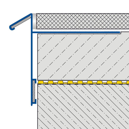 Cornière de balcon DURAL non percée DURABAL BK aluminium anodisé argent 13+60mm 300cm